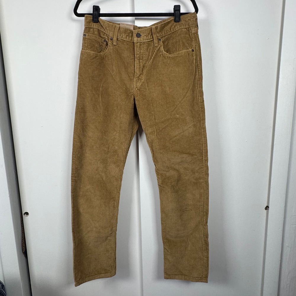 Levis Corduroy Pants Tan Khaki Straight Leg 511 A46901843 NWT 31x30